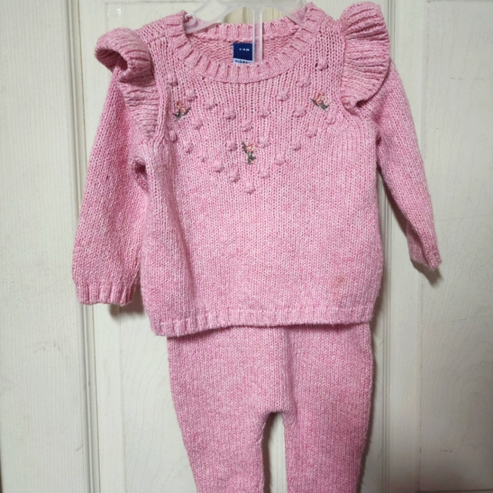 Baby girl sweater outfit